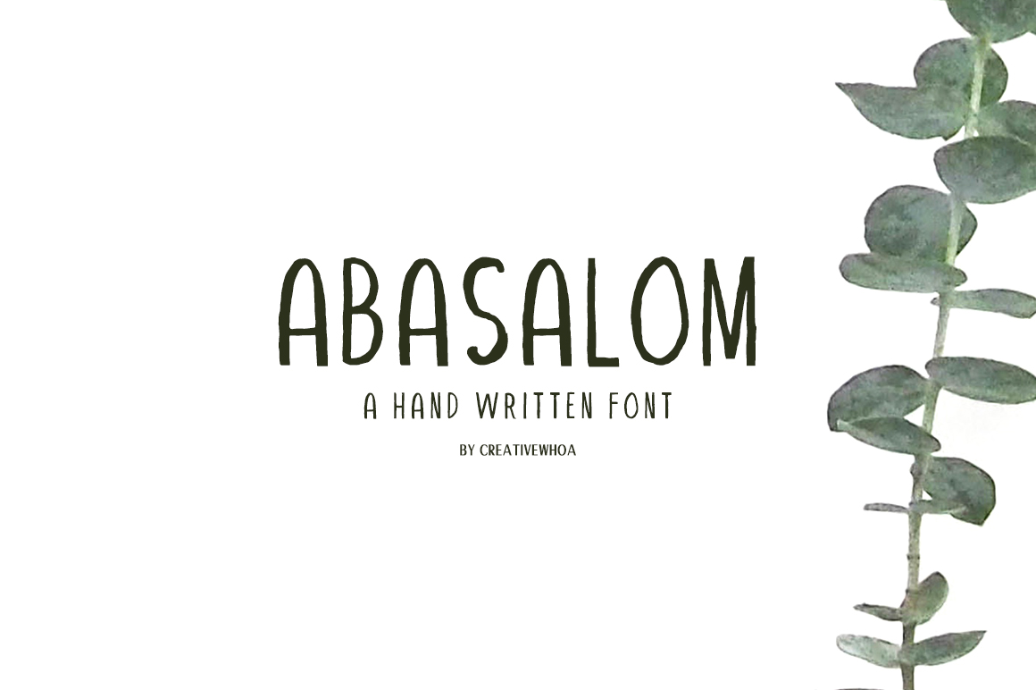 Abasalom Font: Earthy Script for Warm Branding