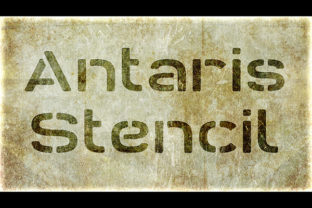 Antaris Stencil Font