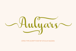 Aulyars Font: Elegant Script for Editorial Design