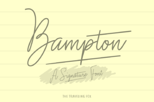 Bampton: A Signature Script Font for Digital Brands