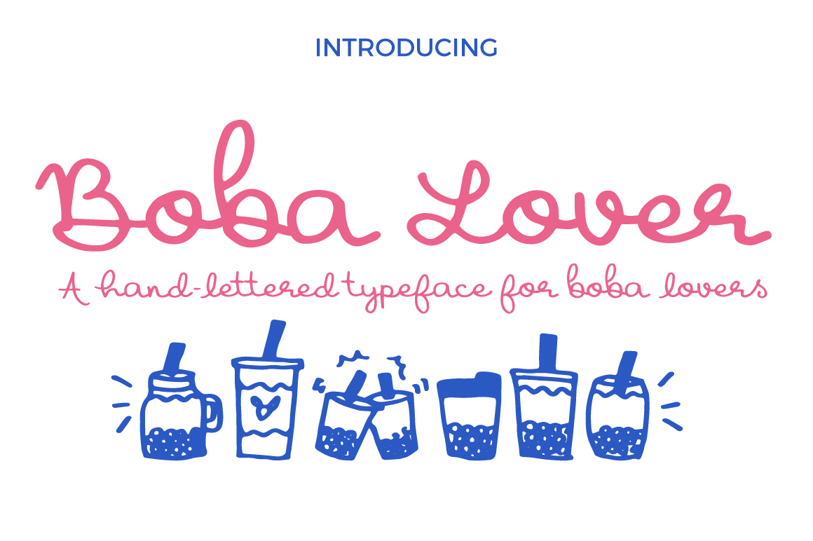 Boba Lover Font for Web Design