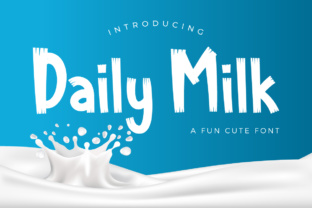 Daily Milk Font for Creative Campaigns