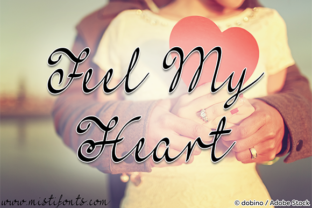 Feel My Heart Font Review: Romantic Script for Branding