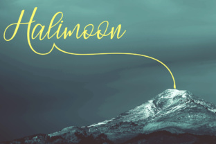 Halimoon Script: A Romantic Typeface for Designers