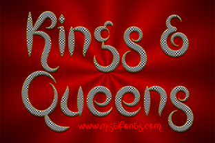 Kings and Queens: A Funky Decorative Font for Crafters
