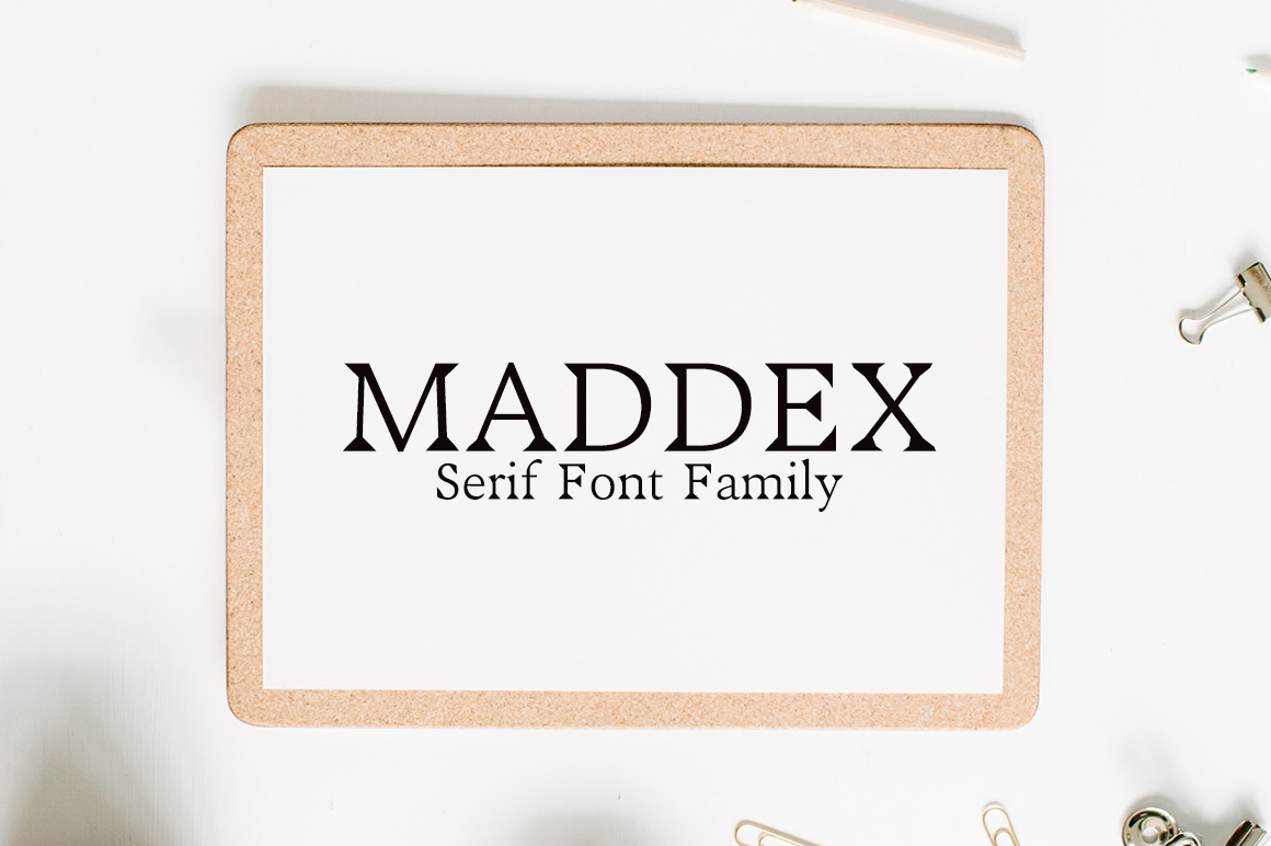 Maddex: A Stylish Serif Font for Digital Marketing