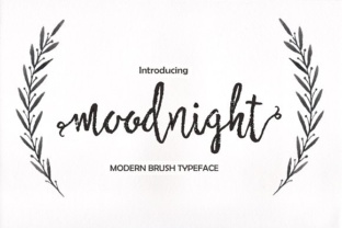 Moodnight Font for Creative Projects