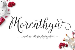 Morenthya: A Handwritten Font for Creative Branding