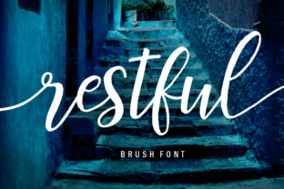 Restful: A Vibrant Script Font for Editorial Design