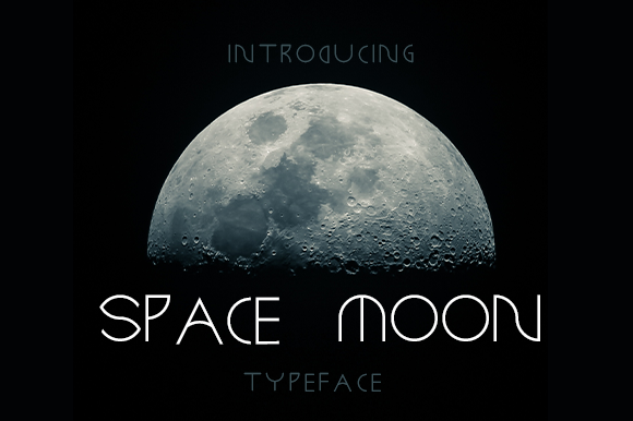 Space Moon Font for Creative Projects