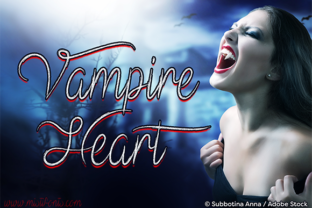 Vampire Heart: A Script Font for Editorial Impact